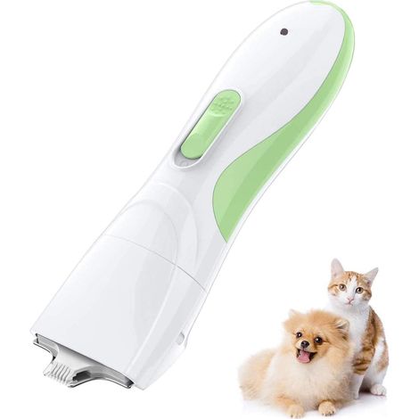 Tondeuse à cheveux monobloc pour chien et chat, tondeuse à cheveux amovible et lavable pour cheveux longs/épais/courts/bouclés, pour chiens et chats, kit de tondeuse à cheveux de toilettage silencieux (1/2)