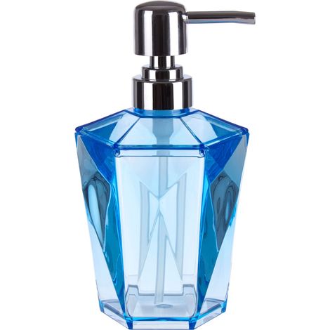 Premier Houseware Black Acrylic Lotion Dispenser Hand Soap / Grey And Silver Pump Bottle Dispenser Shampoo / Oil Dispenser Bottles 10 x 18 x 10 (1/3)