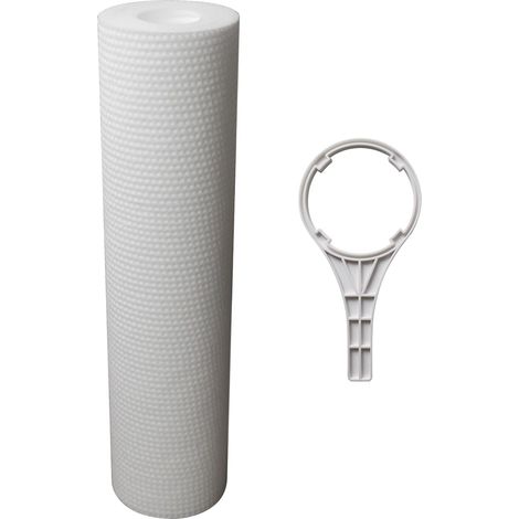 Filtre à eau pour machine à glaçons et industrielle pour café restaurant distributeur d'eau commerciale accessoires machines à glace Élément filtrant pour eau à un étage (1/3)