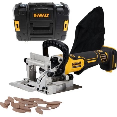 Dewalt DCW682NT 18v XR Brushless Biscuit Jointer Bare TSTAK Case + 100 Biscuits