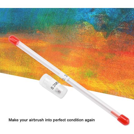 Buse et aiguille de rechange 0,3mm pour pistolet aérographe, accessoires de pulvérisation, kit pièces détachées pour peinture et maquillage. (1/5)