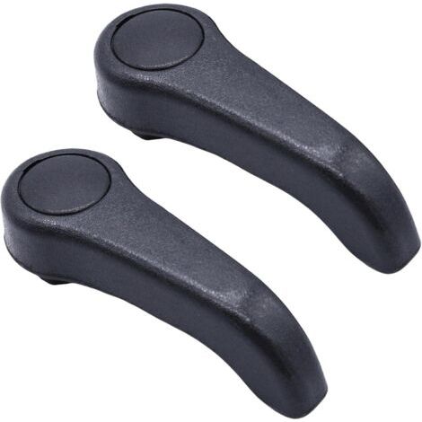 2 poignées de réglage, abs, gris, pour siège avant, renault clio ii twingo i