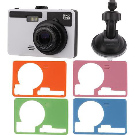 Caméra embarquée 3 pouces pour voiture, résolution Full HD 1080p, grand angle 170°, surveillance de stationnement, détection de mouvement, enregistreur vidéo pour automobiles (1/5)