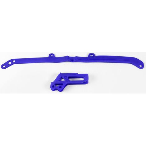 Juego de guías deslizantes y de cadena UFO para Yamaha YZ 125/250 '15-21, YZF/WRF 250/450 '07-08, azul.