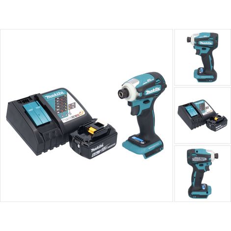 Makita DTD 172 RG1 Akku Schlagschrauber 18 V 180 Nm 1/4" Brushless + 1x Akku 6,0 Ah + Ladegerät (1/5)