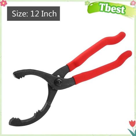 Tbest Clé pour filtre à Piler de clé à de 12 Pouces pour la Réparation de Voiture, clé à Graisse à Pince pour auto coffret (1/5)