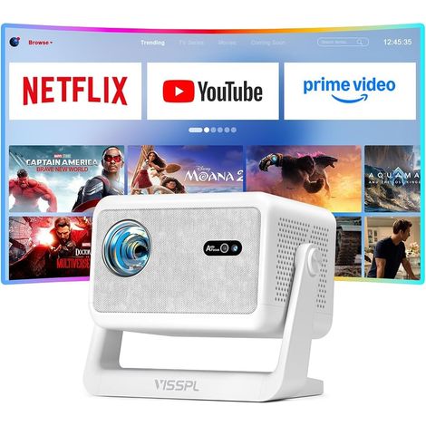 Mini projecteur intelligent 4K 2600ANSI Home Cinéma (1/5)