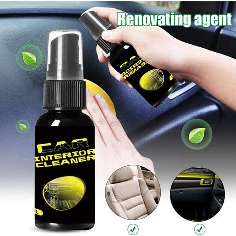 Agent de nettoyage intérieur de voiture 30 ml/100 ml, agent de nettoyage portable pour voiture (1/4)