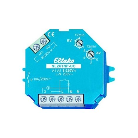 Eltako NLZ61NP-UC temporizador de disparo empotrado 230 V