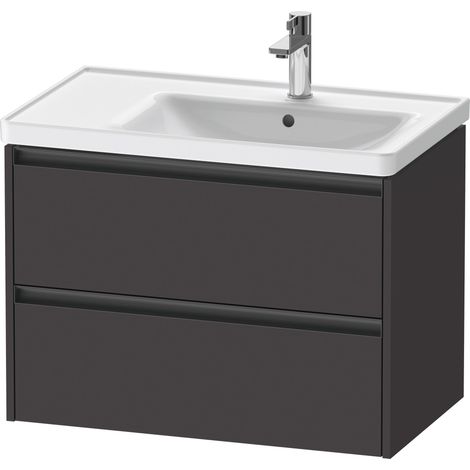 Duravit Ketho.2 bâti-support pour lavabo suspendu, 2 tiroirs,