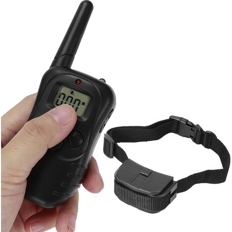 Collier de Dressage pour Chien 300M Étanche avec Affichage LCD - Collier à Choc et Vibration Télécommandé pour Éducation Canine (1/5)