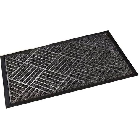 Tapis de porte antidérapant en caoutchouc naturel pour entrée de porche toutes saisons 45 x 75 cm (45 x 75 cm) (1/5)