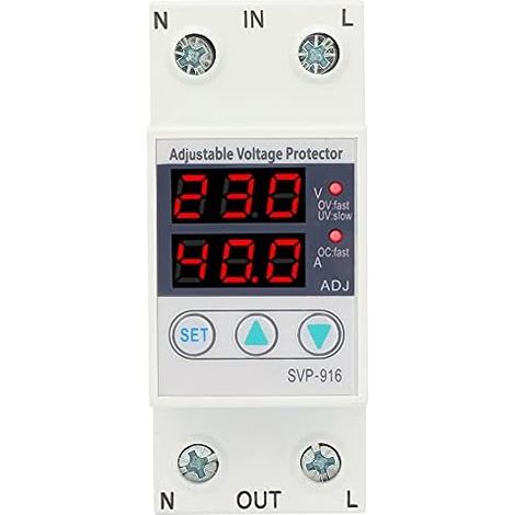 Limiteur de Courant de surtension et de sous-Tension Intelligent réglable SVP-916 (63A) (1/5)
