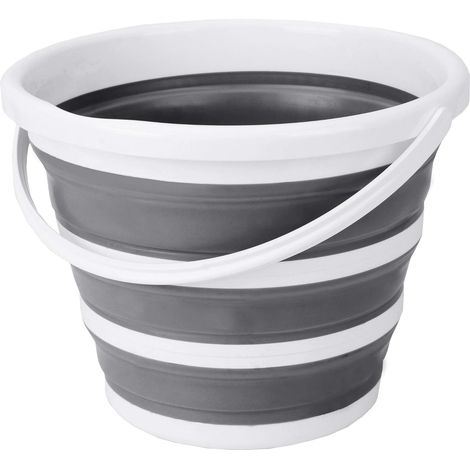 Seau pliable de 10 L (2,6 gallons) pour intérieur et extérieur (1/5)