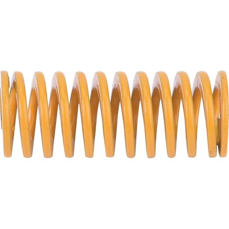 ressorts de moule en acier jaune haute précision, diamètre extérieur 10 mm, diamètre intérieur 5 mm, pour charges légères (TF1060mm) (1/5)