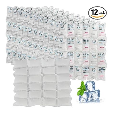 MR.ICE Reusable Ice Pack for Shipping, Ice Packs for Coolers, Cool Bags, Dry Ice Coolers for Lunch, Food Transportation, Camping (Pieces, Cells) (1/5)