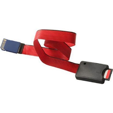Câble d'extension pour carte mémoire SD compatible avec les systèmes de navigation automobile et les imprimantes 3D, adaptateur externe en PVC et lecteur de cartes SD-SD (1/5)