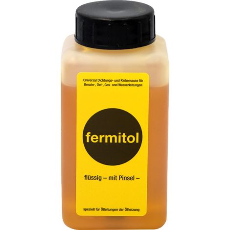 Fermit Dichtungsmittel Fermitol flüssig Kunstharzbasis,ölbeständig, 125g Flasche (1/4)