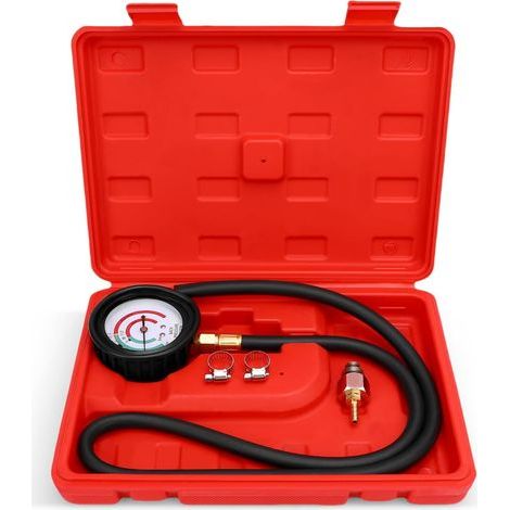 Ej.Life Kit de test de pression – Outil de diagnostic de colmatage de convertisseur catalytique avec manomètre 2,5 psi/bar, tuyau 6 pieds, adaptateurs M 12/M 18 et boîtier ABS pour réparation automobi (1/5)