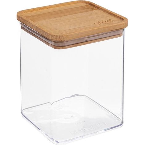 Vorratsdose quadratisch bambusdeckel eske 1l - 5five