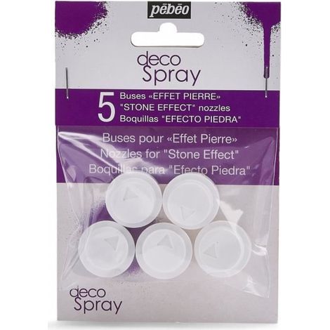 Buses pour DecoSpray - PEBEO - Effet Pierre - 5 pièces - Synthétique
