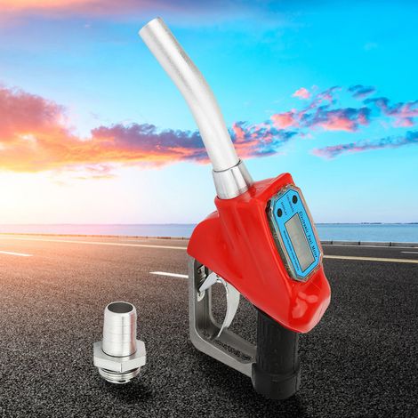 Pistolet distributeur de carburant électronique avec buse de distribution (batterie incluse) (1/5)