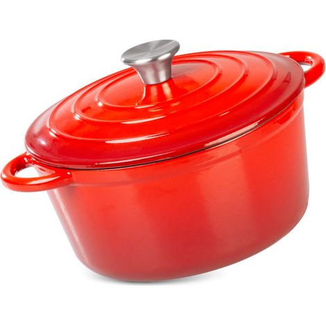 Kochtopf MagicHome Castora line, Topf, 24 cm, 4,0 Liter mit Deckel, emailliertes Gusseisen (1/5)