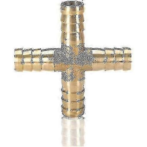Messing-Rohrverschraubung 2-, 3- oder 4-Wege, kompatibel mit Kupferrohren von 4 mm, 5 mm, 6 mm, 8 mm, 10 mm, 12 mm, 16 mm und 19 mm, Pagodenform. (1/4)