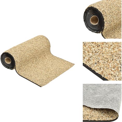 Steinfolie Natur-Sand 800x40 cm - Teichfolie - Steinfolie - Gartendekoration - Wassergarten - Teichrandabdeckung (1/5)