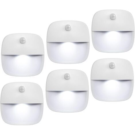 (Upgraded Version) Motion Sensor Lamp, Wireless Battery Powered LED Night Light, Wall Sconce, Closet Light, Safe Lighting for Stairs, Hallway, Bathroom, Kitchen (1/4)