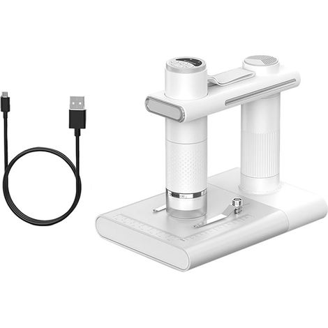 Microscope LED 1200X, compatible PC et tablette, avec caméra intégrée (grossissement 50-1000X), mains libres. (1/5)