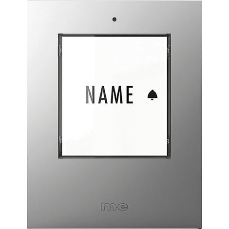 m-e modern-electronics 41302 Funkklingel Sender beleuchtet, mit Namensschild
