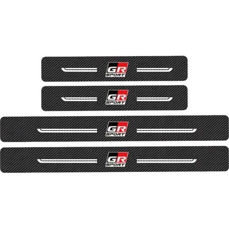 Seuil de porte/coffre (noir) GR pour Toyota GR Sport,protection anti-rayures et usure des portières et coffres Autocollant en carbone (1/3)