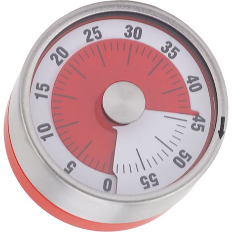 Minuteur de cuisine Alerte Rouge Minuteur magnétique pratique pour la cuisine, les devoirs et la course à pied