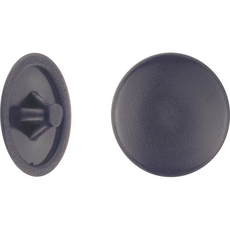 Abdeckkappen Ø 12 mm für PZ Schrauben schwarz - 50 Stk. Abdeckkappen