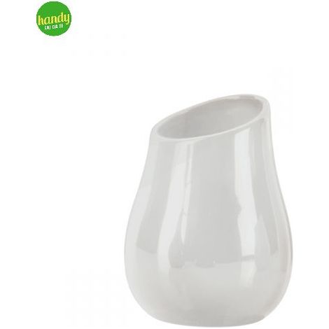 Porta spazzolino da appoggio Gedy serie azalea ø9,8cm bianco