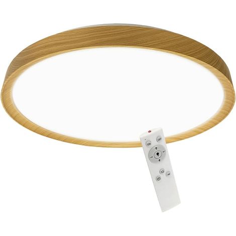 Plafón de techo LED “Cres” (50W 3CCT 5500lm) – Madera (1/5)