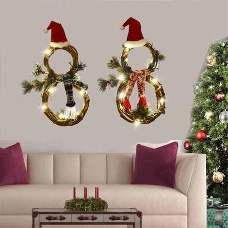 Guirlande De Noël - Guirlande Lumineuse À LED - Décoration Murale Et Porte Intérieure - 2 Mètres - 1 Pièce (1/5)