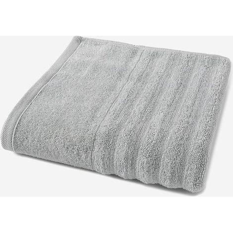 Telo bagno in cotone 100% 90x140 cm Glenn - Grigio (1/3)