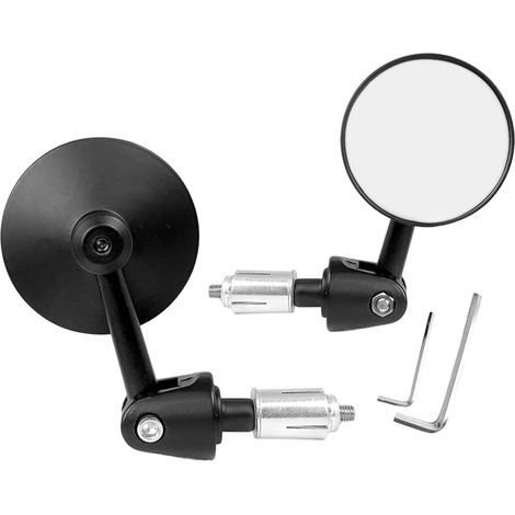 paio di specchietti retrovisori in alluminio per moto con (1/5)