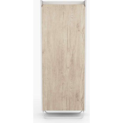 Recibidor zapatero 1 puerta Modelo 525 acabado blanco/roble claro. 133cm(alto) 50cm(ancho) 28cm(fondo). (1/5)
