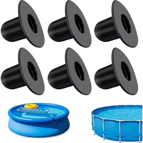 Lot De 6 Bouchons De Rechange Pour Piscine Hors Sol, Bouchons de Trou de Filtre de Pompe de Filtration,Bouchon Trou Crépine de Piscine, Bouchon de Piscine Hors Sol de Remplacement (1/5)