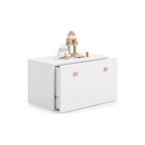 Baule portagiochi Inga - manico rosa