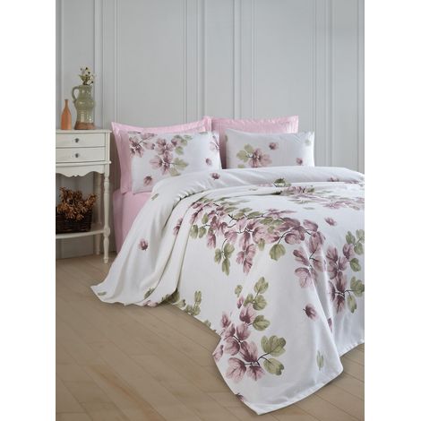 King Pique (EU) 240 Cmx220 Cm 100% Algodón Dusty Rose