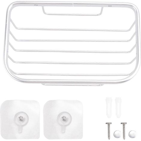 Étagère de douche murale en aluminium, support de rangement pour salle de bain. (1/5)