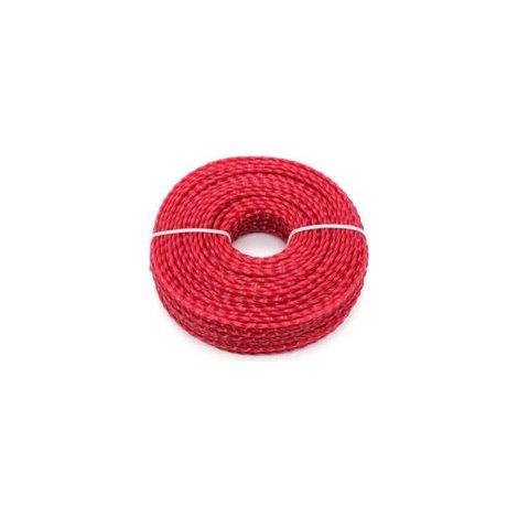 Filo universale per decespugliatore, filo di taglio in nylon da 3,0 mm, filo di taglio in nylon resistente per tosaerba con testine di taglio (attorcigliato, 3 mm x 56 m) - Crezuo