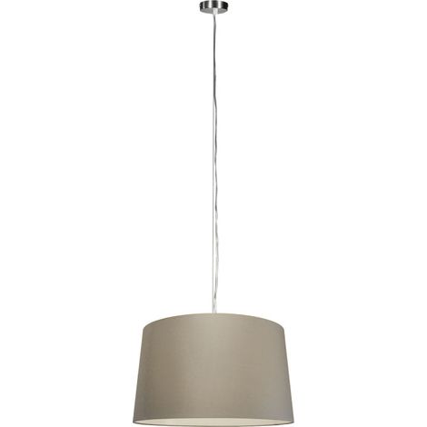 Moderne Hängelampe Stahl mit Schirm 45 cm taupe - Cappo 1