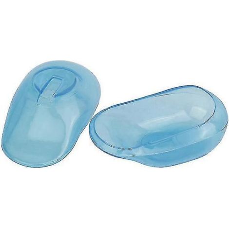 Cache-Oreilles - Silicone - Étanche - Anti-Taches - Bleu - Adulte - Par 2 (1/5)