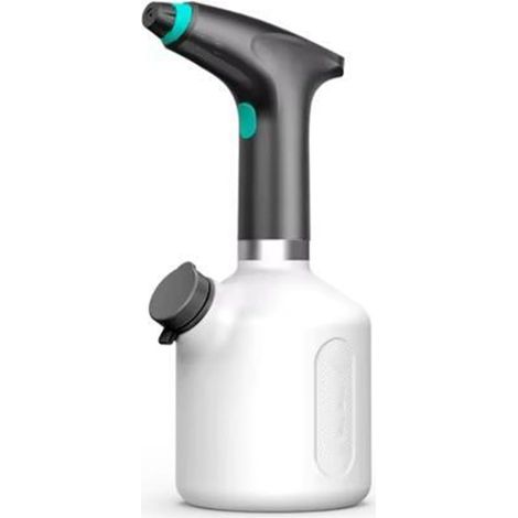 Spruzzatore elettrico ricaricabile per piante con ugello regolabile, per giardinaggio, concimazione e pulizia (nero)