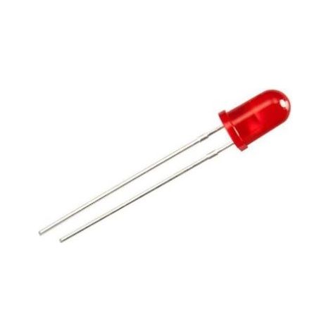 LED Rouge, Traversant, 5 mm, 1,6 2,6 V